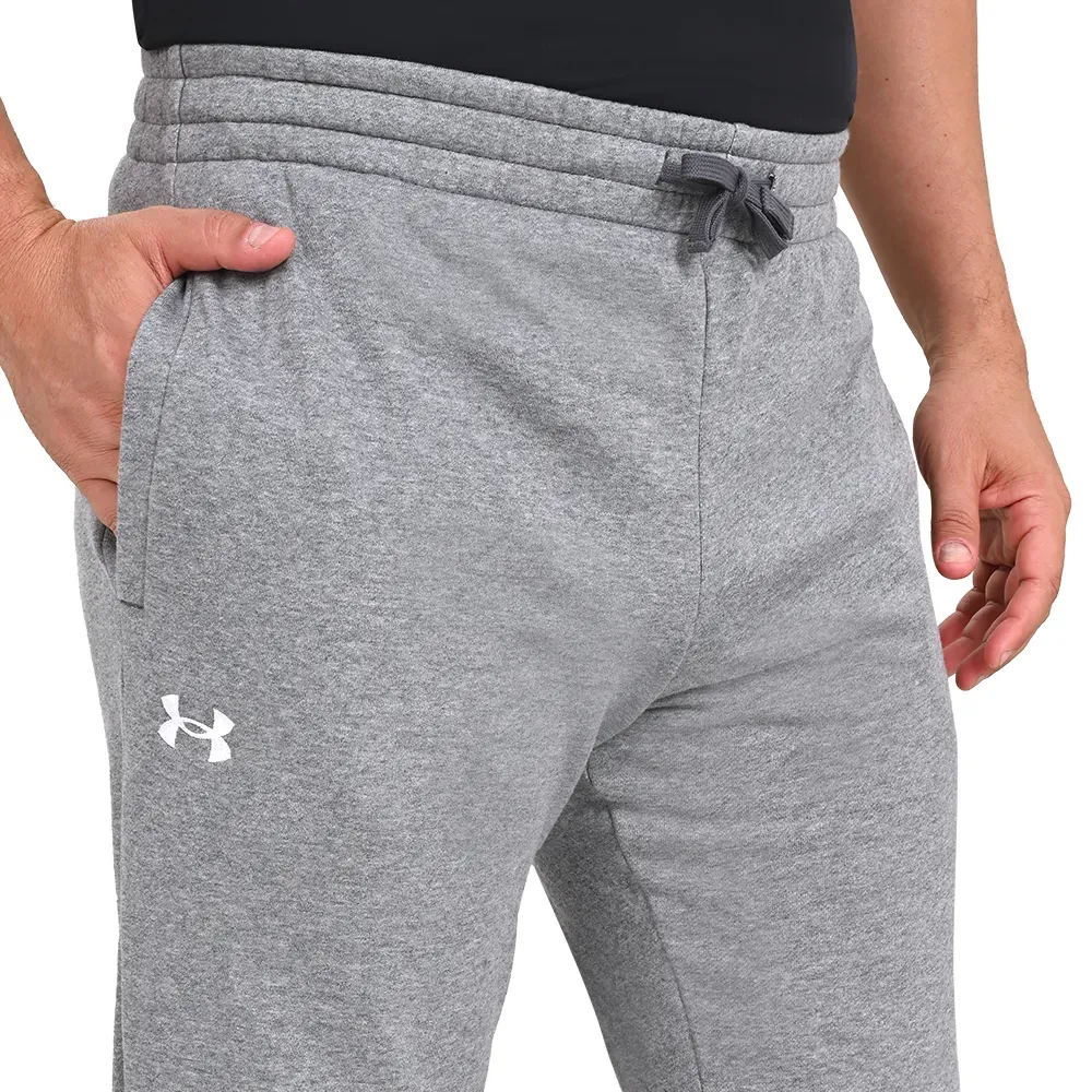 Under Armour Calca 1379774-025 M RIVAL FLEECE Cinza Algodao -8-